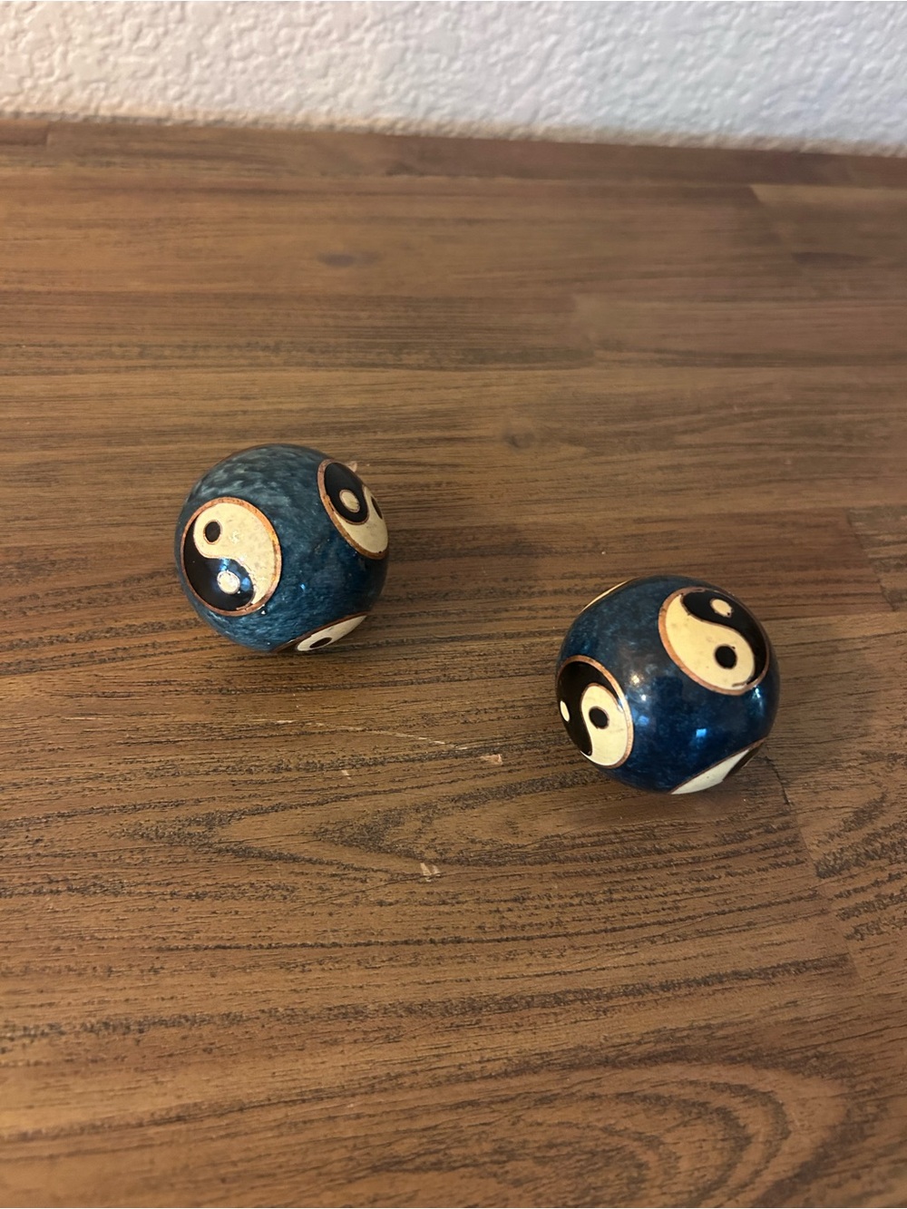 Blue Yin Yang Decorative Baoding Stress Balls - Home Accents